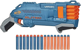 The latest elite nerf guns are very robust with an improved design than the predecessor. Amazon Com Nerf Elite 2 0 Warden Db 8 Blaster 16 Official Nerf Darts Blast 2 Darts At Once Tactical Rail For Customising Capability Slam Fire Toys Games