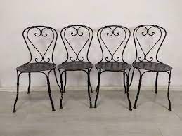 Garden Chairs In Wrought Iron 1890s
