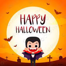 Happy Halloween greeting card vector illustration Cute Count Dracula with -  stock vector 1206811 | Crushpixel