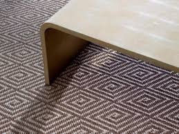 rectangular sisal rug with geometric