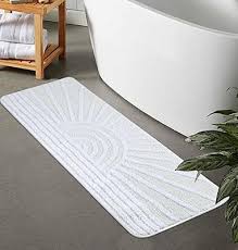 uphome boho bathroom runner white