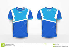 Blue And White Sport Football Kits Jersey T Shirt Design