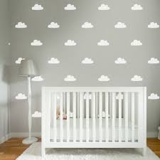 30 Baby Nursery Bedroom Sky Cloud Wall