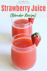 fresh strawberry juice recipe e