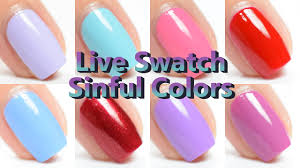 sinful colors live swatch you
