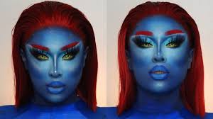 x men mystique easy makeup tutorial
