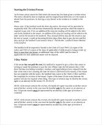 eviction letters 11 free pdf word