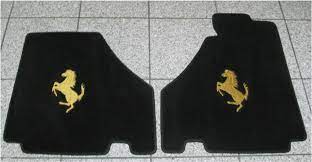ferrari embroidered floor mats and