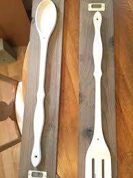 Free Large Wooden Spoon Fork Upcycle