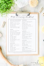 cleaning checklist for your whole house