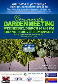 Community Garden Meeting March 20