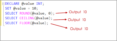 overview of sql server rounding