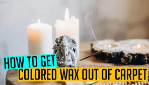 how to get colored wax out of carpet