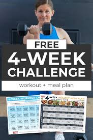 4 week workout plan pdf with meal plan