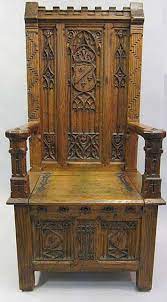 gothic throne chair 5204 french antique