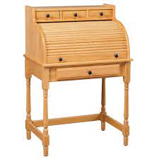 Secretary desk with secret compartments. Small Roll Top Desk Amish Oak Furniture Mattress Store