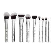 metal glam makeup brush set beautical