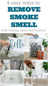 One method of applying the vinegar method is by simply leaving a jar or bowl of vinegar open in the car overnight. 4 Ways To Remove Smoke Smell From Fabric Furniture And Clothing