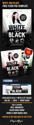 White And Black Free Flyer Psd Template