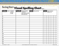 Gander Publishing Seeing Stars Visual Spelling Charts