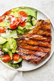grilled pork chops with honey mustard