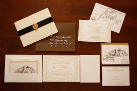 Fall Wedding Invitations Kraft Paper Gold Foil Wedding Invites
