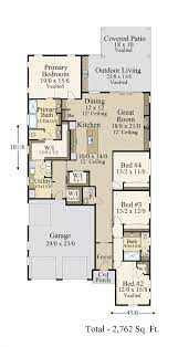 4 bedroom ranch house plan modern