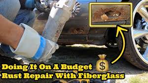 how to repair rust on a car with