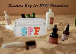 clear spf makeup bag sunscreen cosmetic
