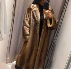 Zara Woman Nwt Fw22 Mink Faux Fur Coat
