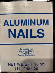 1 1 4 aluminum clay trim nails 16oz