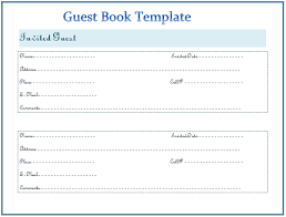 Guest Book Template Best For Any Event