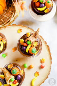 Add some unexpected colors and patterns with your christmas decorations to create fun touches that set the mood for the holidays. Thanksgiving Cupcakes With Cornucopia Toppers Sprinkle Some Fun