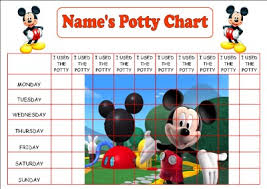 Mickey Mouse Potty Training Charts For Boys Toilet Training