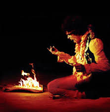 On this day in 1967, Jimi Hendrix burnt his guitar for the first time! :  OldSchoolCool