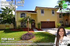 Embassy Lakes Pool Home In Cooper City
