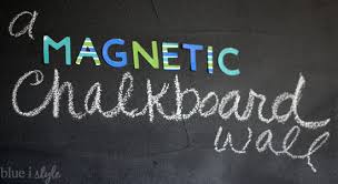 Magnetic Chalkboard Wall In The Kitchen