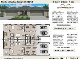 Slimline Narrow Duplex Design 6 Bed 6