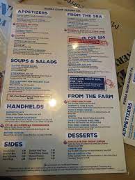 menu picture of bubba gump shrimp co