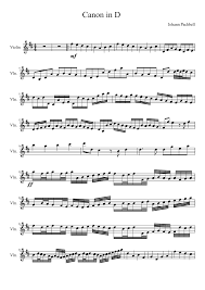 Buy & print sheet music for violin, cello & more, instantly! Canon In D Violin Solo Sheet Music For Violin Solo Musescore Com