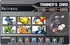 To celebrate, for everyone that reblogs this post, i'll make you a pokecharms trainer card based on your blog!! Trainer Card By Pokecharms Com By Mugenius On Deviantart