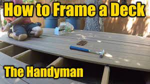 composite deck framing the handyman