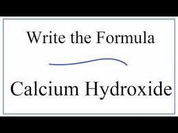 the formula for calcium hydroxide