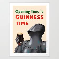 Guinness Time Knight Poster Art Print
