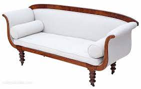 Regency Scroll Arm Sofa Chaise Longue