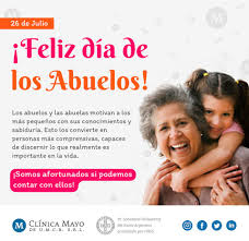 En la argentina se puede celebrar el día de la abuela y el día del abuelo en fechas separadas al día de los abuelos. Facebook