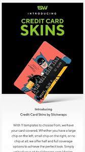 Maybe you would like to learn more about one of these? Introducing Credit Card Skins Slickwraps Email Archive