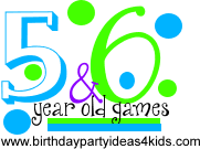 birthday party games for 5 and 6 year olds