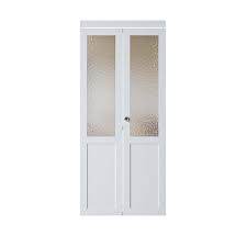 White Finished Bi Fold Closet Door