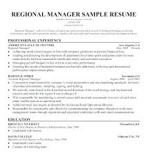 X Retail District Manager Resume Examples Sales Objective